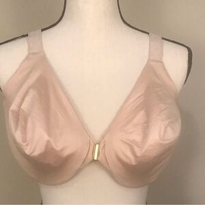 Lilyette by Maidenform Super Cool Comfort Unlined Front Close Bra 42D Style 0839